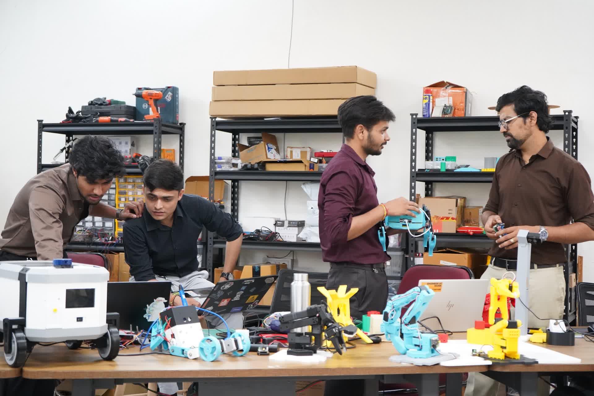 Resident Robotics — students at work