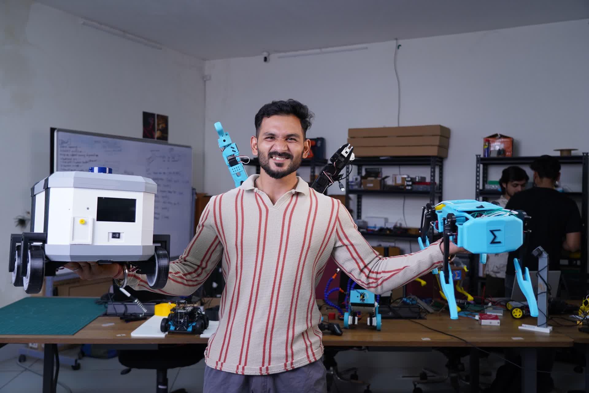 Resident Robotics — students at work