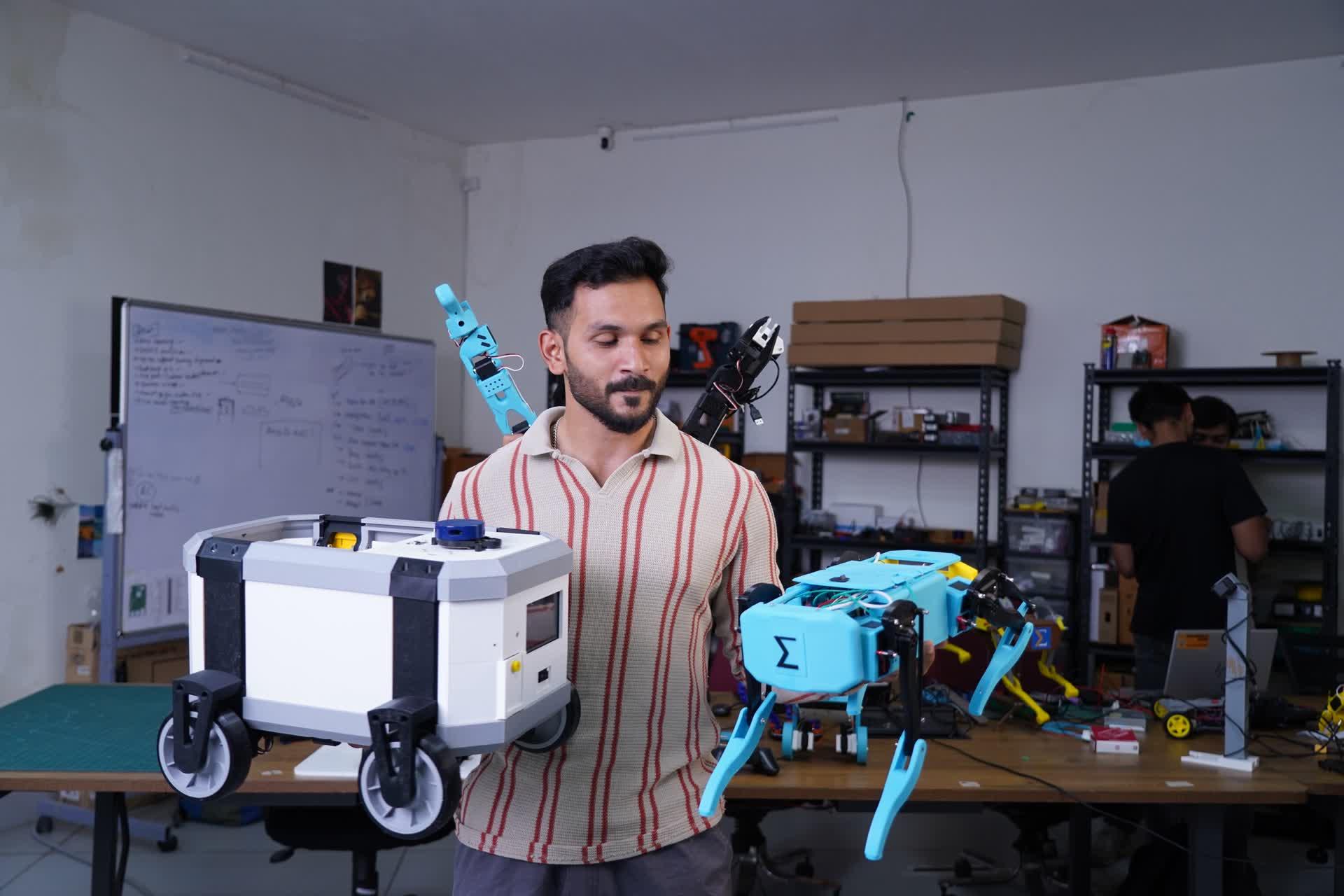 Resident Robotics — students at work