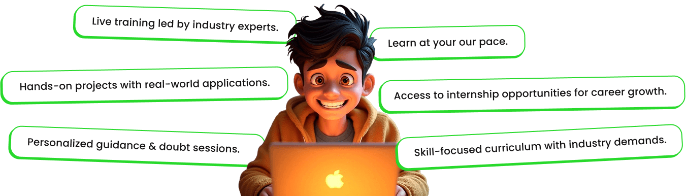 Student enjoying online training